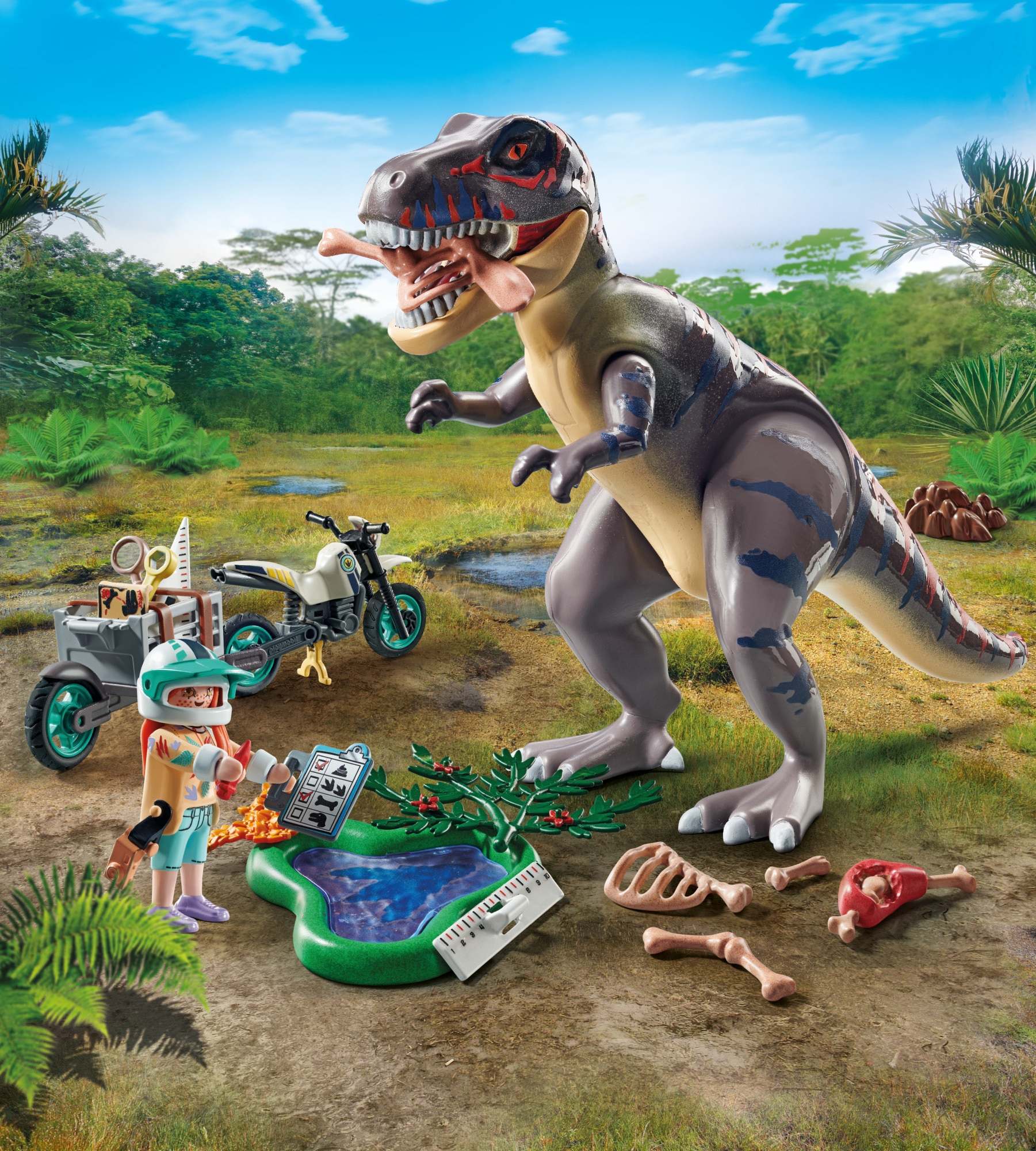 T-Rex y rastreador Playmobil Dinos 4