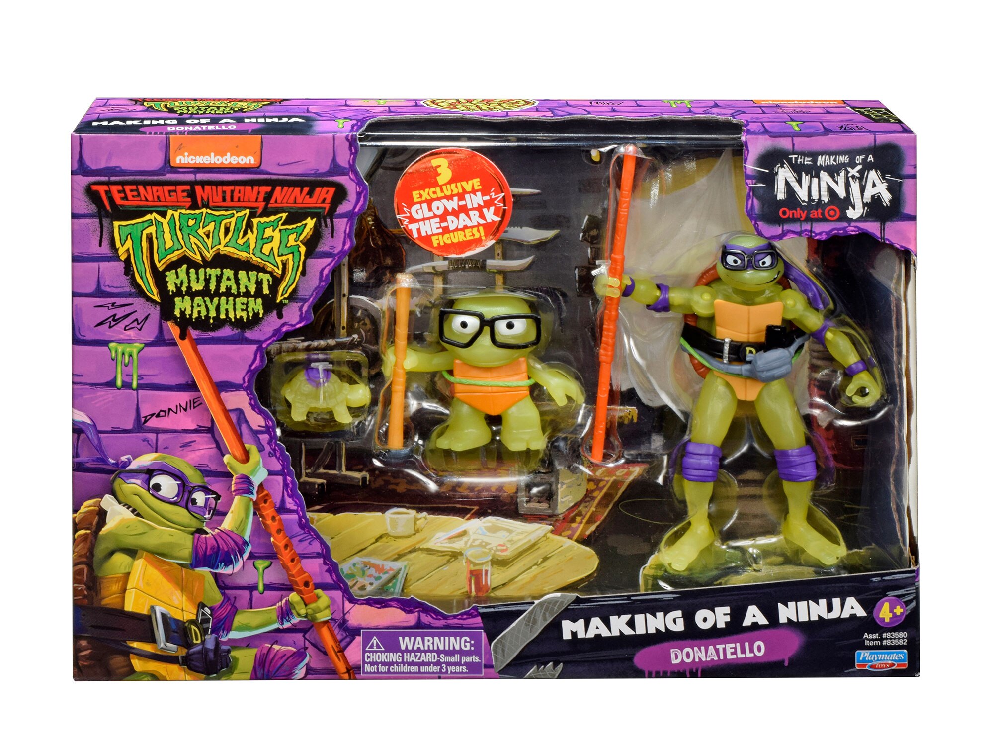 Pack Figuras Evolution Toddler Tortugas Ninja Famosa modelos surtidos 6