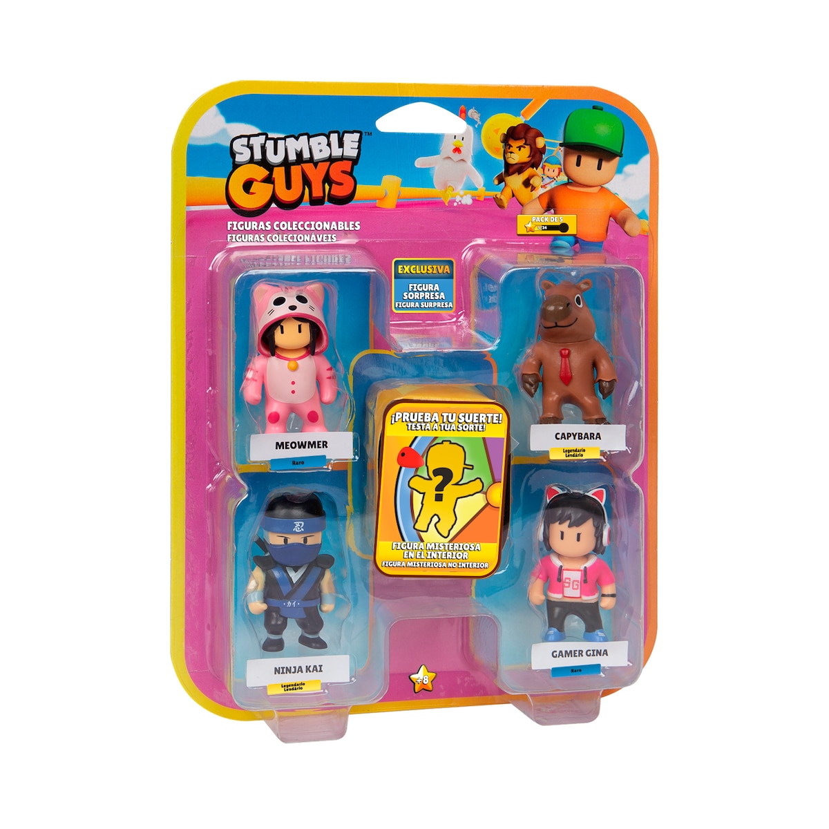 Pack 5 Figuras 6 cm Stumble Guys Bizak modelos surtidos 4
