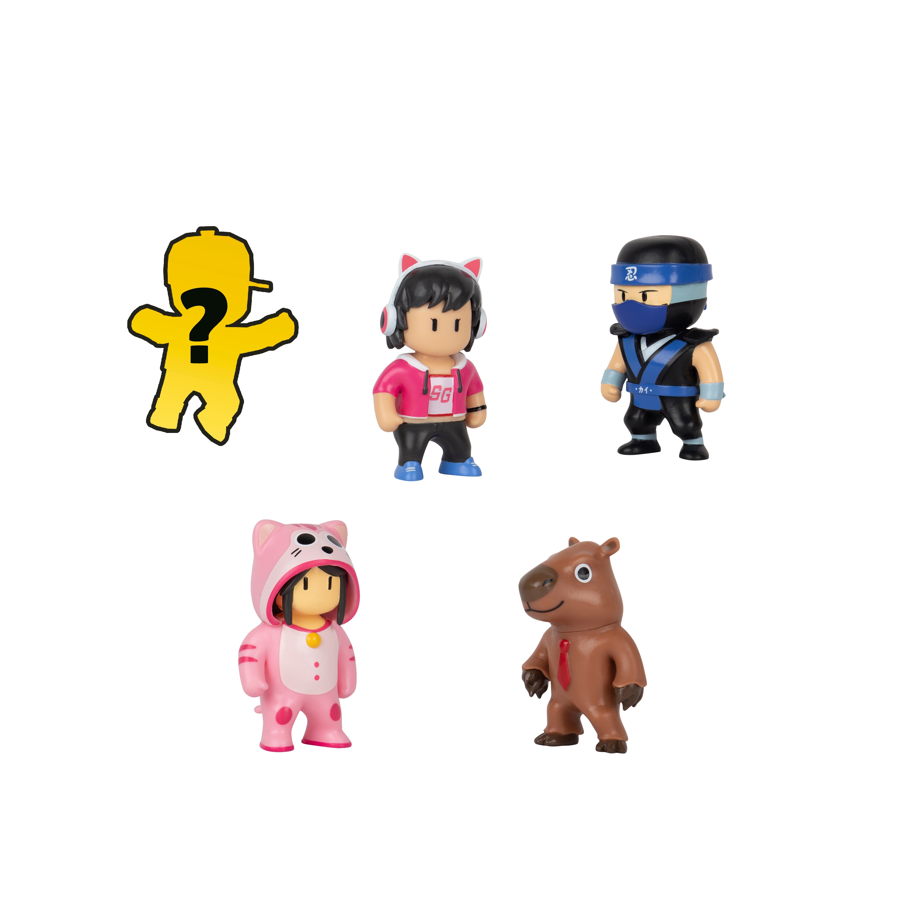 Pack 5 figuras 6 cm Stumble Guys Bizak modelos variados 5