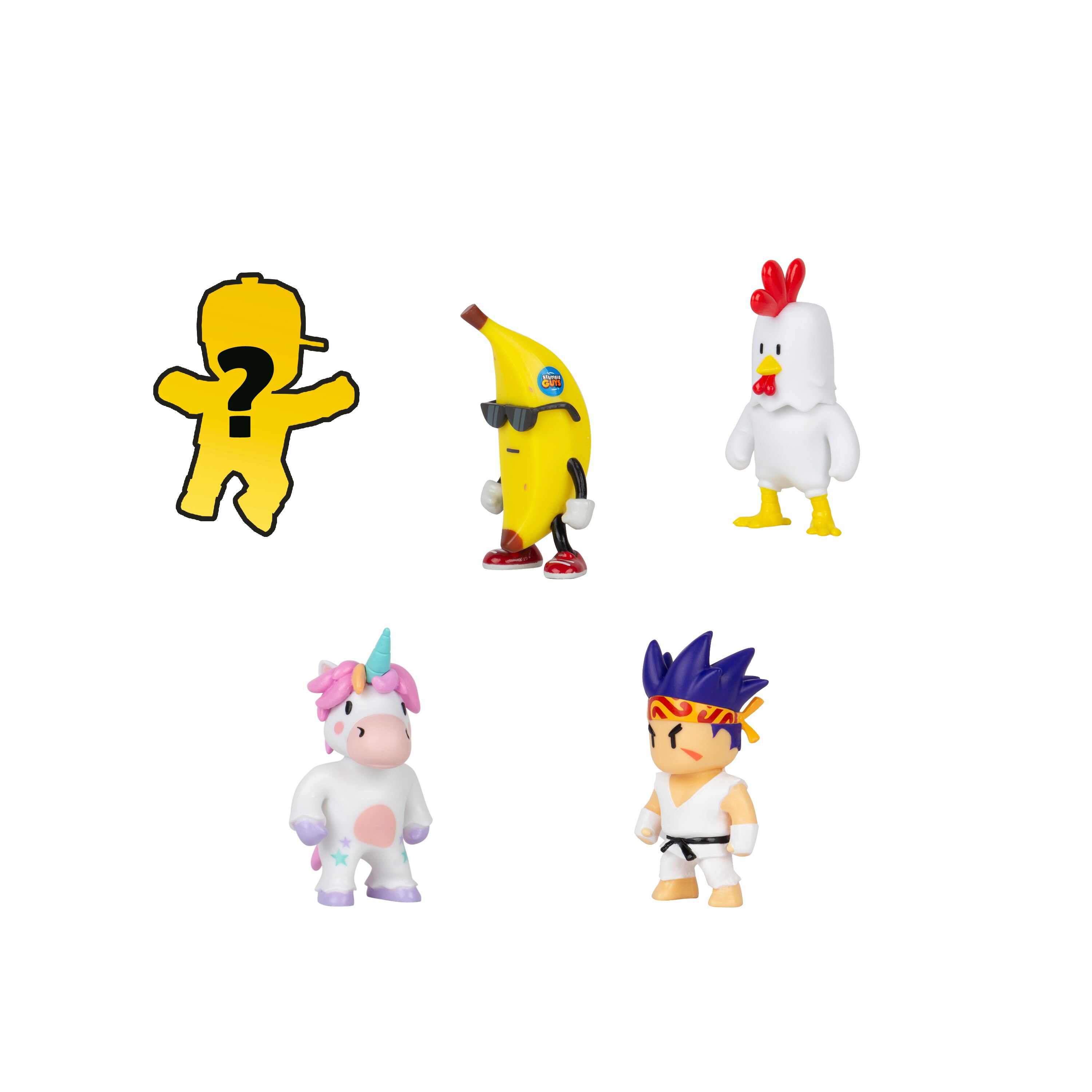 Pack 5 figuras 6 cm Stumble Guys Bizak modelos variados 7