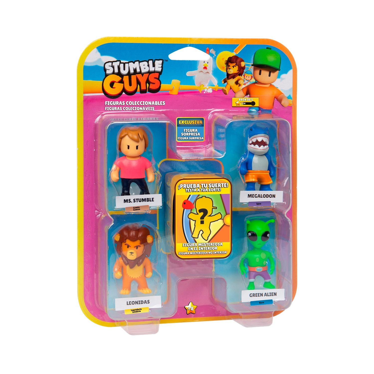 Pack 5 figuras 6 cm Stumble Guys Bizak modelos variados 8