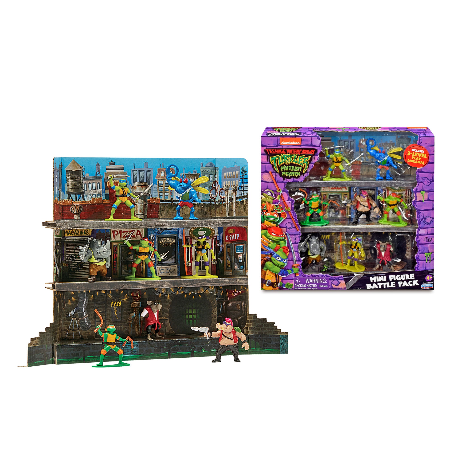 Pack 8 Figuras 7 cm Tortugas Ninja Famosa 2