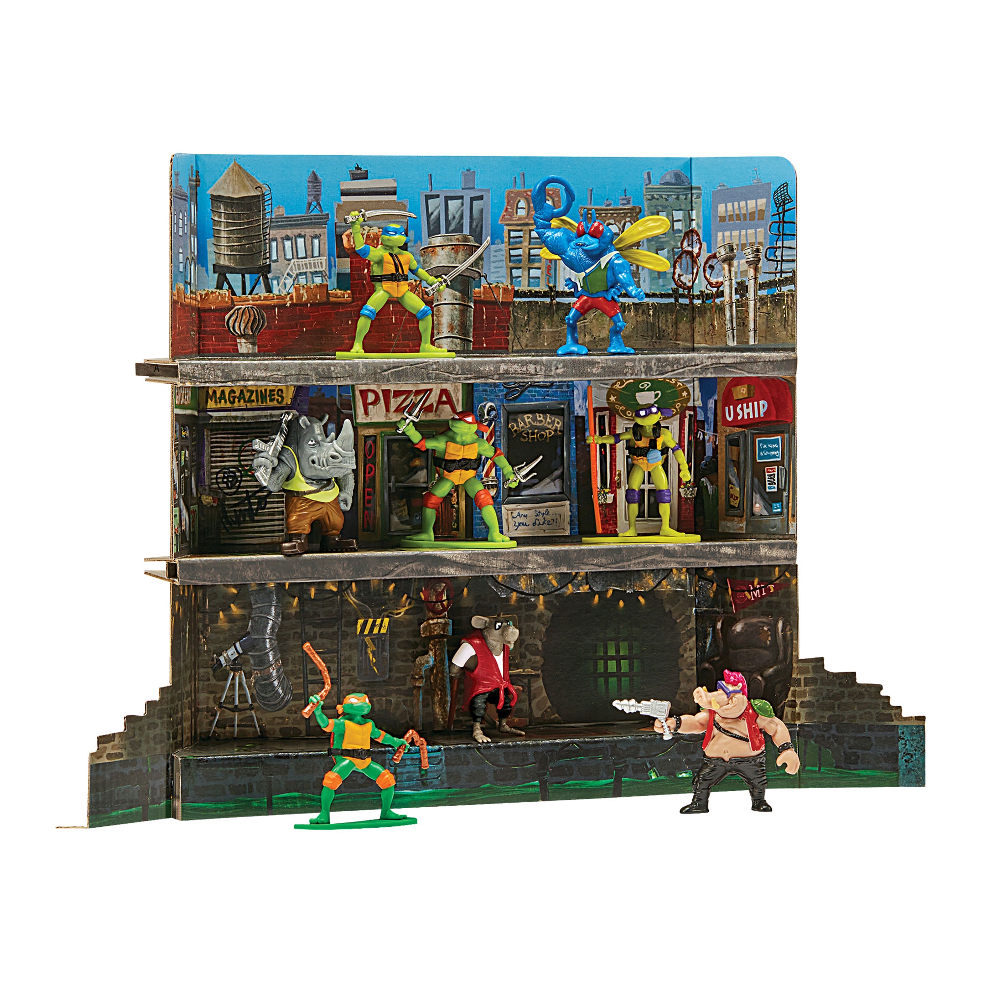 Pack 8 Figuras 7 cm Tortugas Ninja Famosa 3
