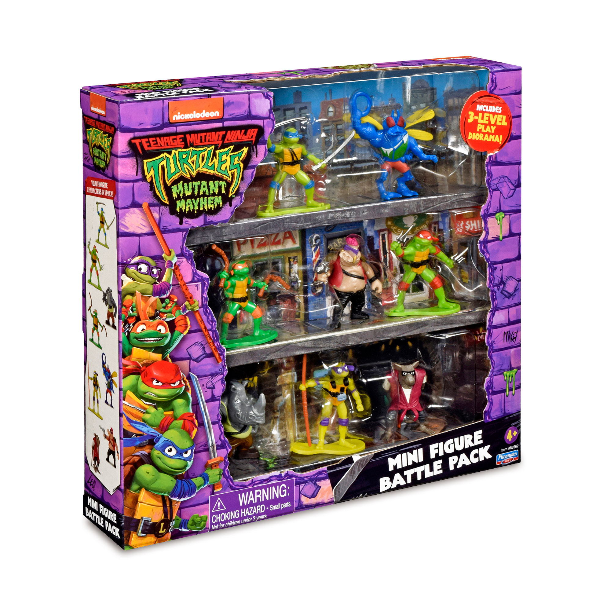 Pack 8 Figuras 7 cm Tortugas Ninja Famosa 6