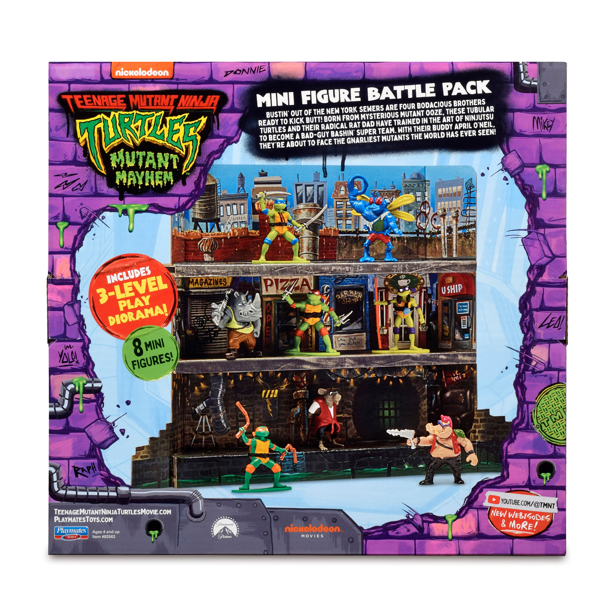 Pack 8 Figuras 7 cm Tortugas Ninja Famosa 8