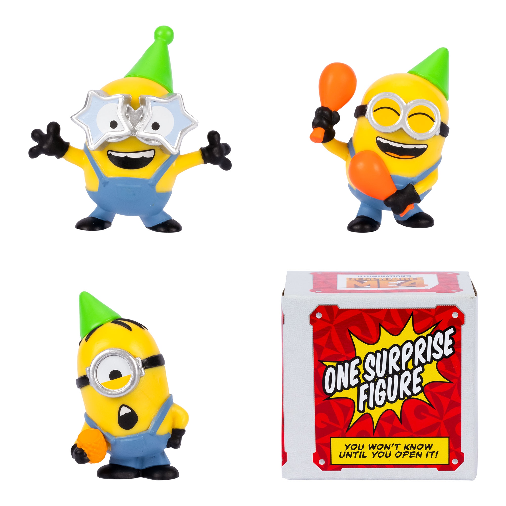 Pack 4 Figuras 5 cm Minions Mi Villano Favorito 4 Famosa modelos surtidos 10