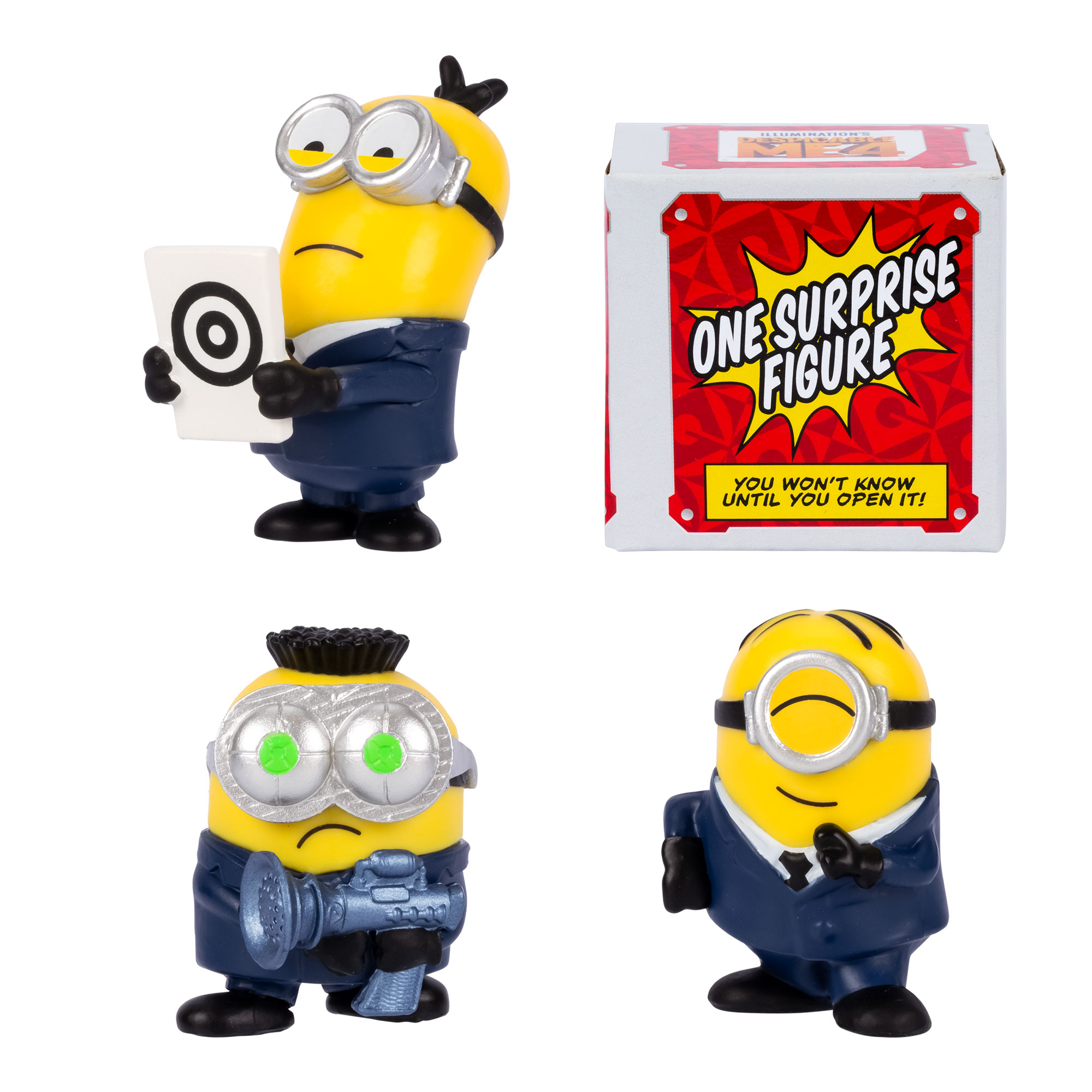 Pack 4 Figuras 5 cm Minions Mi Villano Favorito 4 Famosa modelos surtidos 11