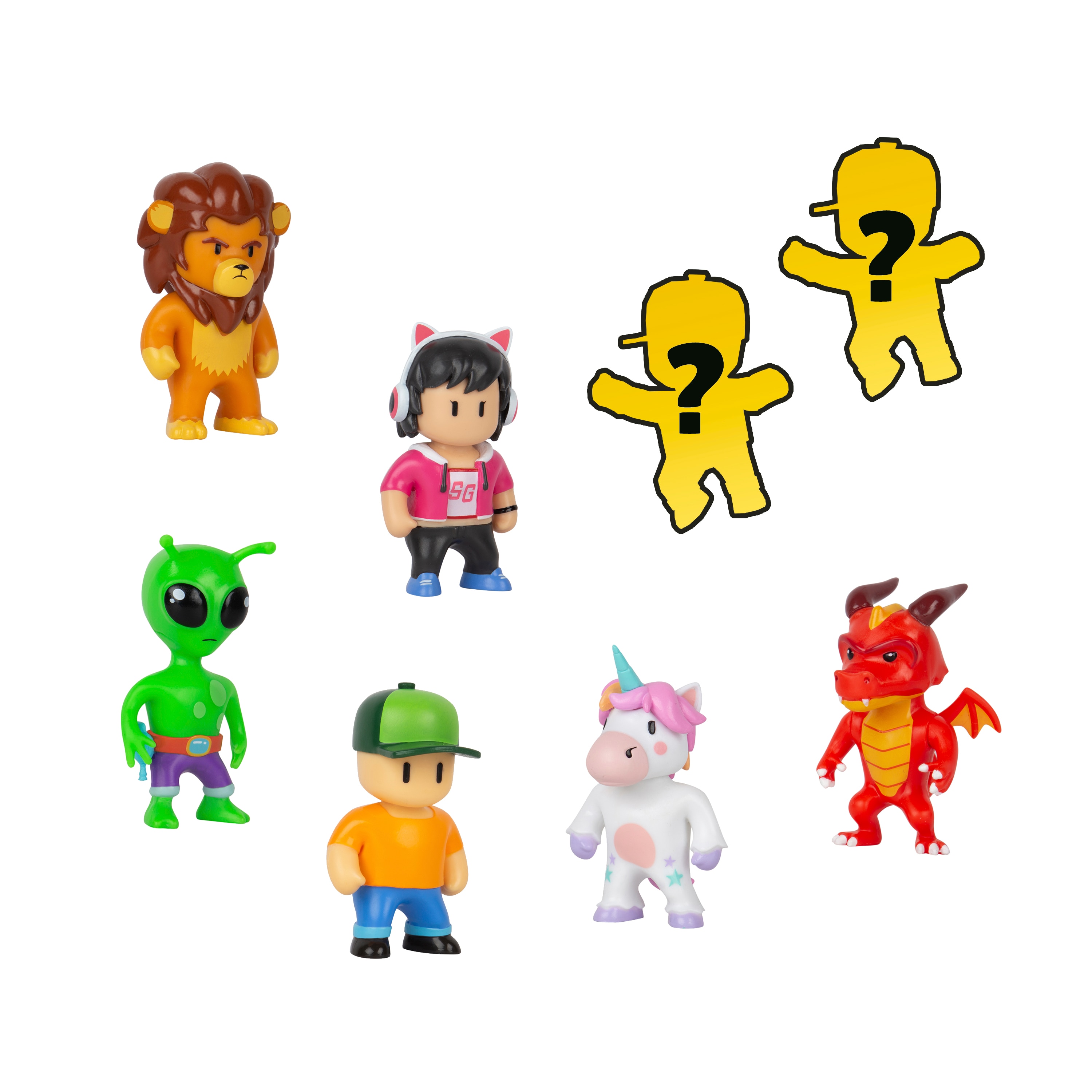 Pack 8 figuras 6 cm con dos personajes sorpresa Stumble Guys Bizak modelos surtidos 5