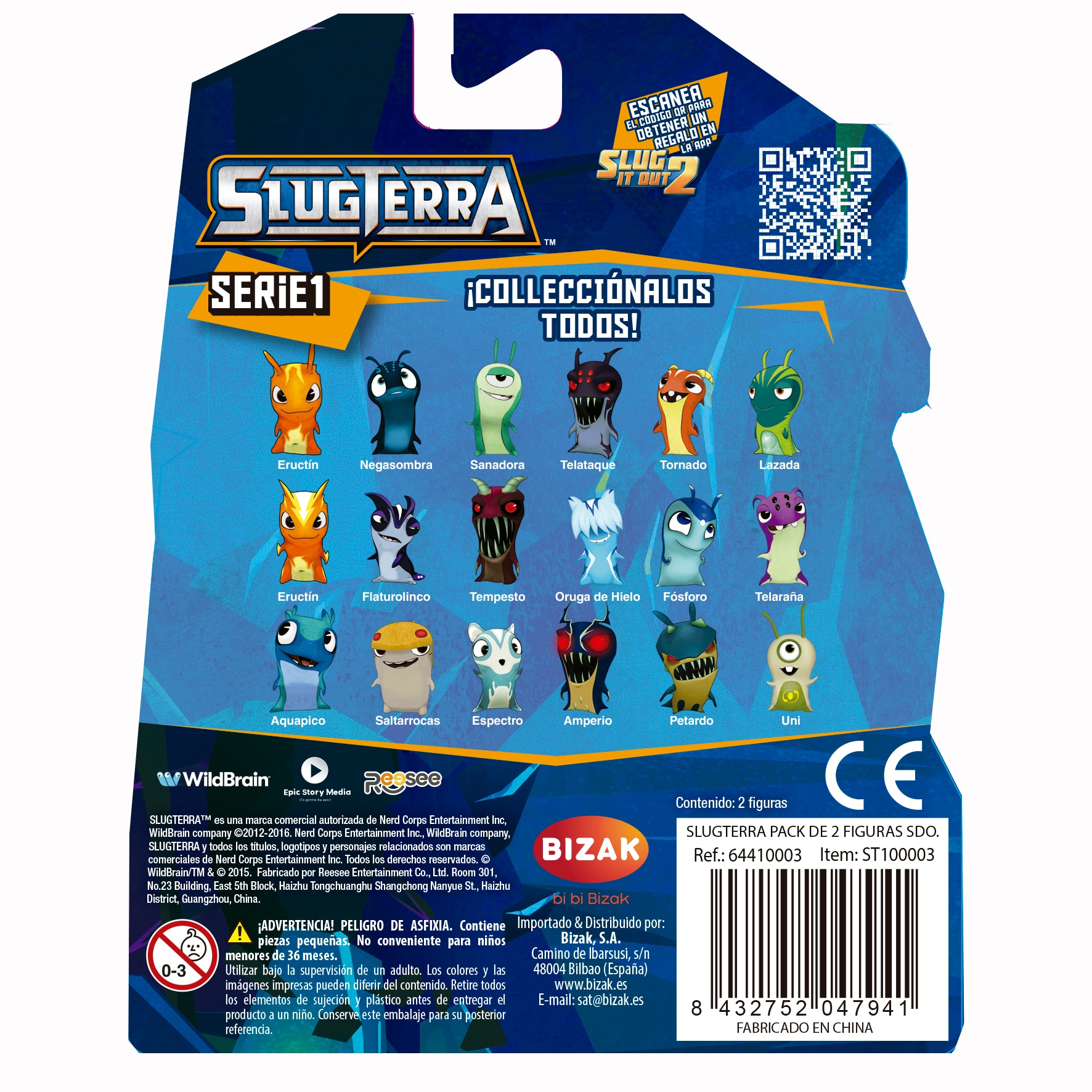 Pack 2 figuras Slugterra Bizak modelos surtidos 15