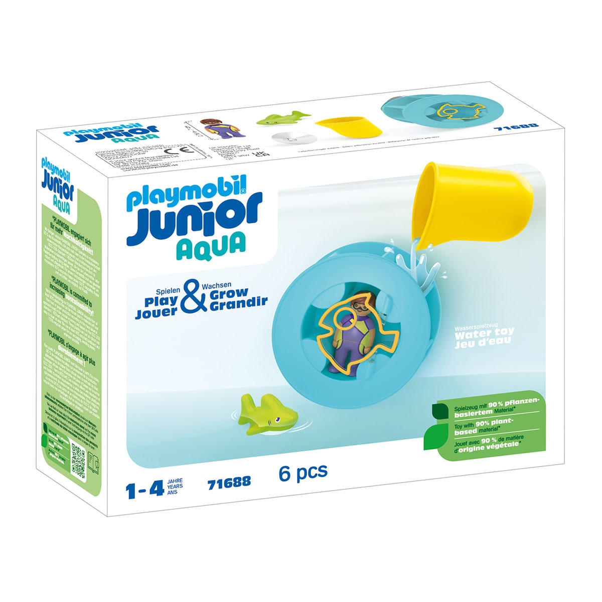Imagen 0 de JUNIOR AQUA: rueda de agua con bebé tiburón Playmobil