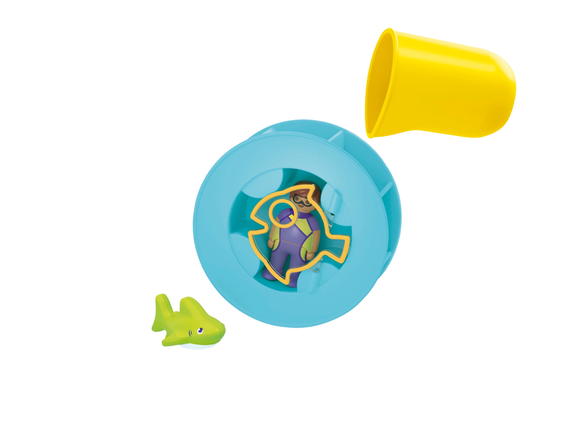 JUNIOR AQUA: rueda de agua con bebé tiburón Playmobil 2