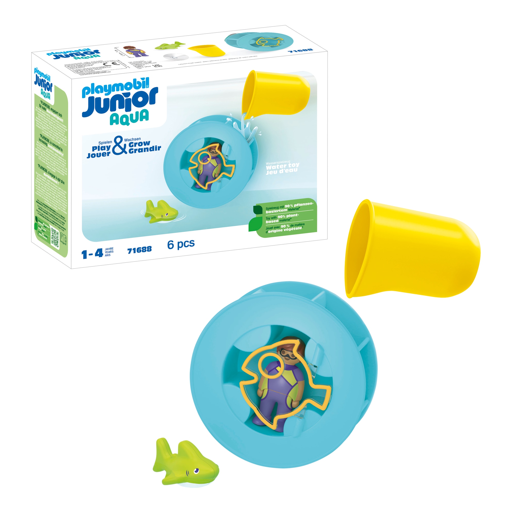 JUNIOR AQUA: rueda de agua con bebé tiburón Playmobil 3