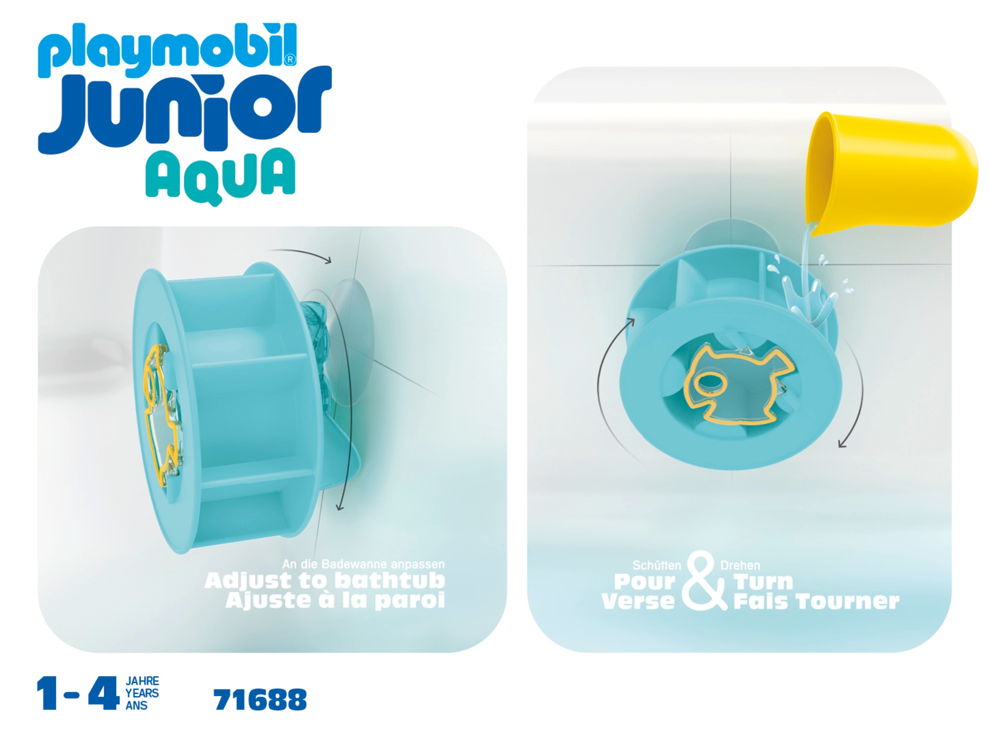JUNIOR AQUA: rueda de agua con bebé tiburón Playmobil 5