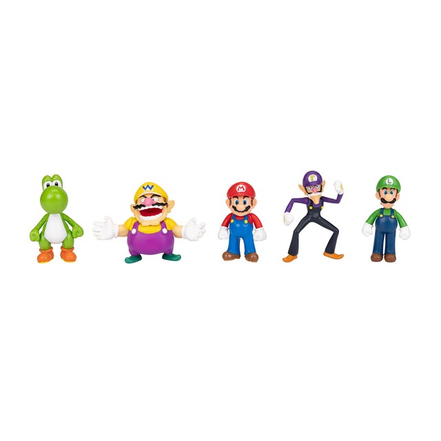 Imagen 0 de Multipack de 5 Figuras 6 cm Super Mario Jakks Pacific