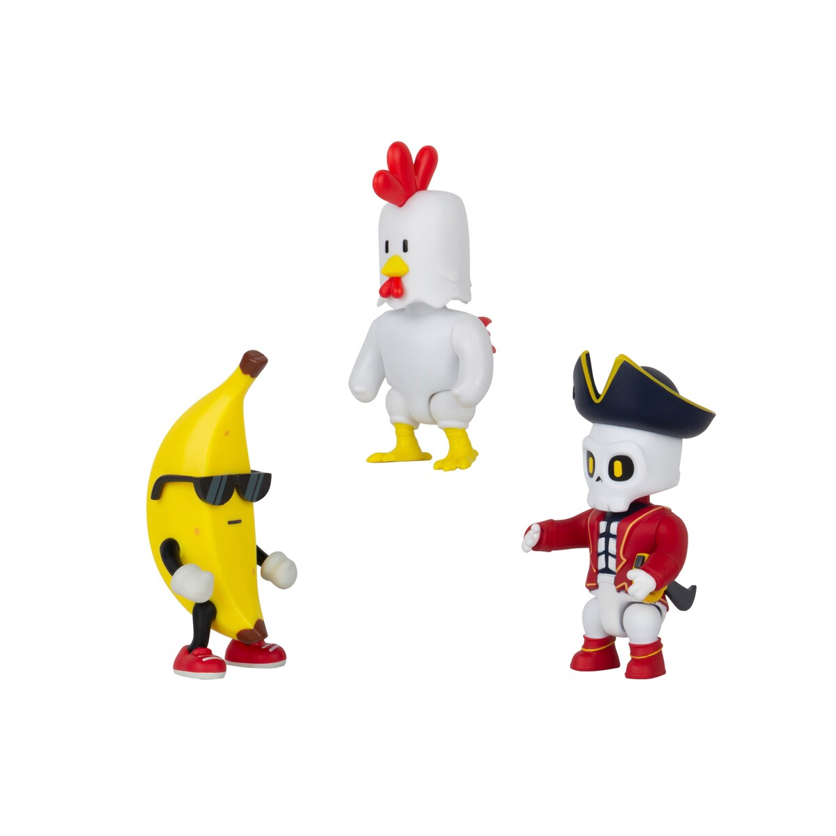 Pacote de 3 figuras de 7,5 cm Stumble Guys Bizak modelos variado 15