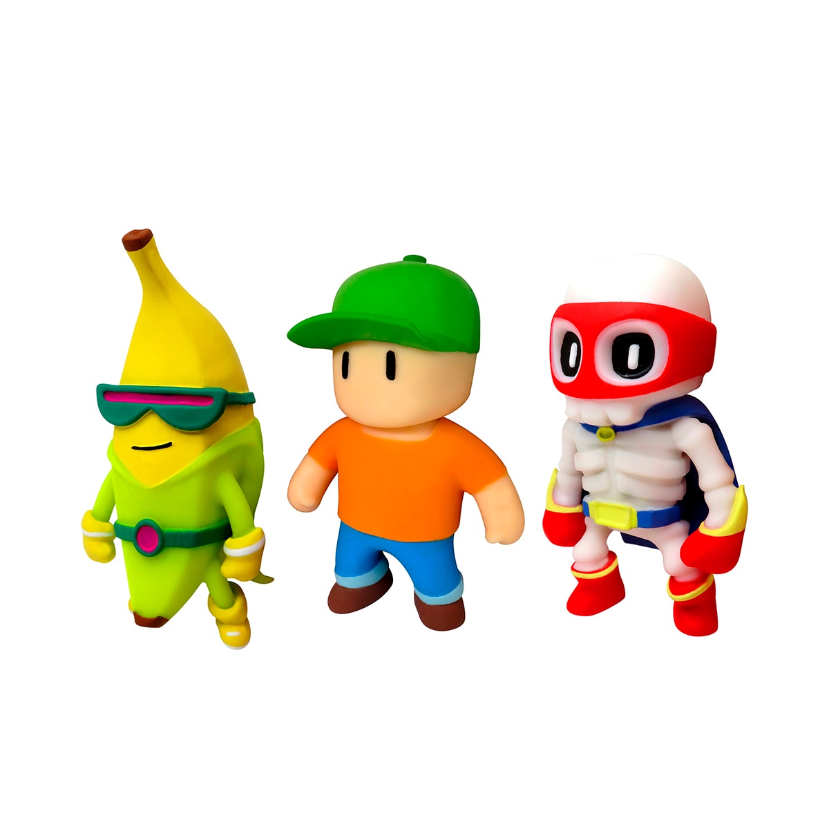 Pack 3 Figuras Monsterflex Stumble Guys Bizak modelos surtidos 2