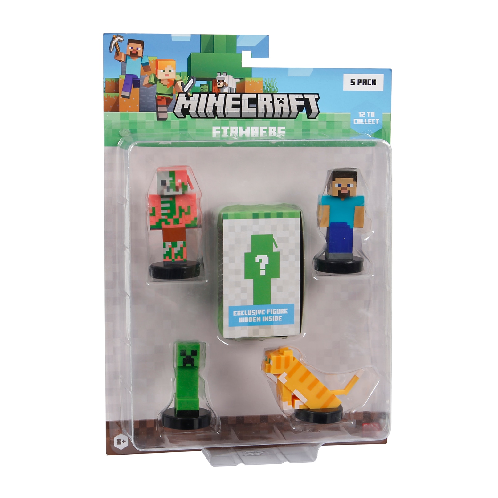 Pack 5 figuras 5 cm Minecraft Bizak modelos surtidos 4