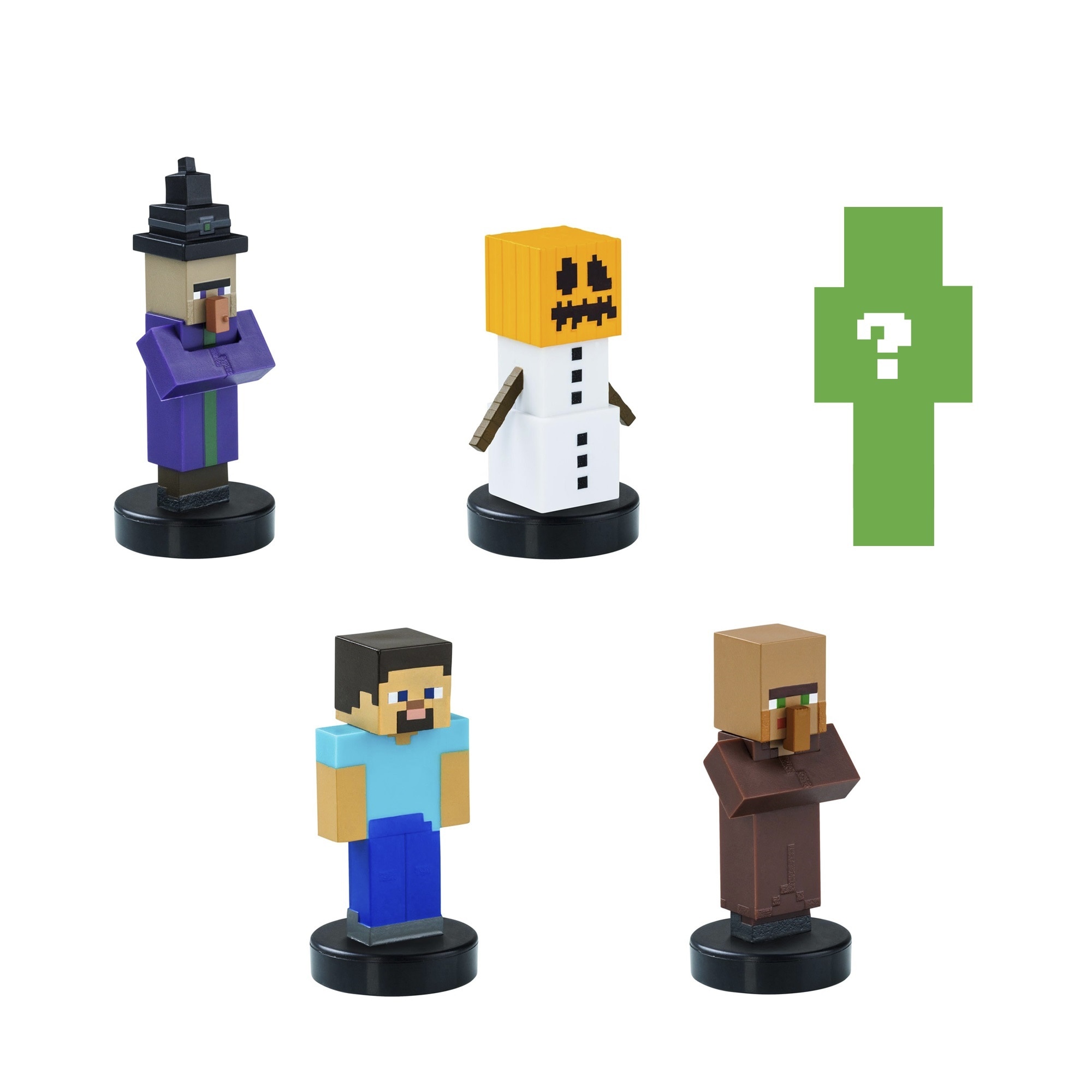 Pack 5 figuras 5 cm Minecraft Bizak modelos surtidos 5