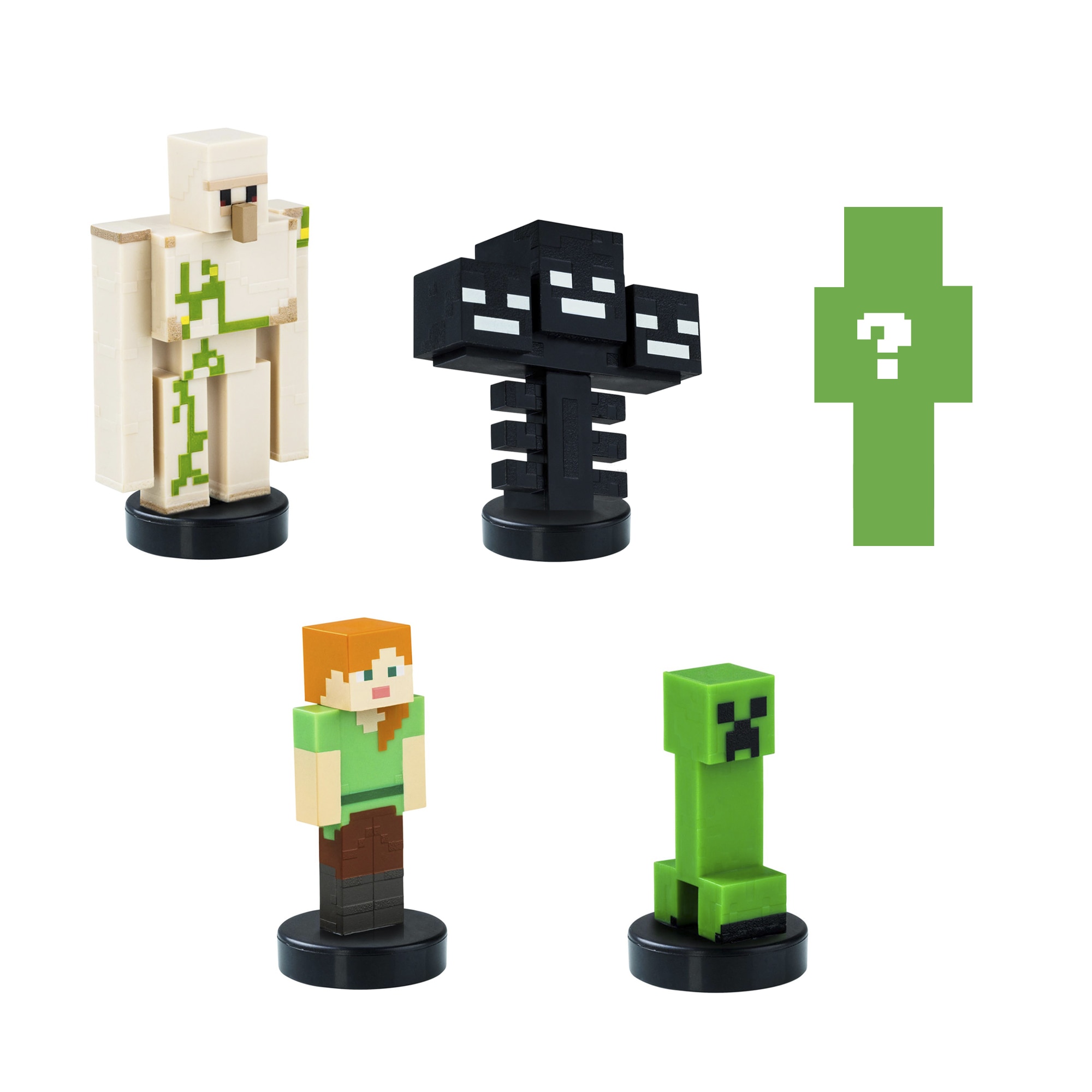 Pack 5 figuras 5 cm Minecraft Bizak modelos surtidos 6