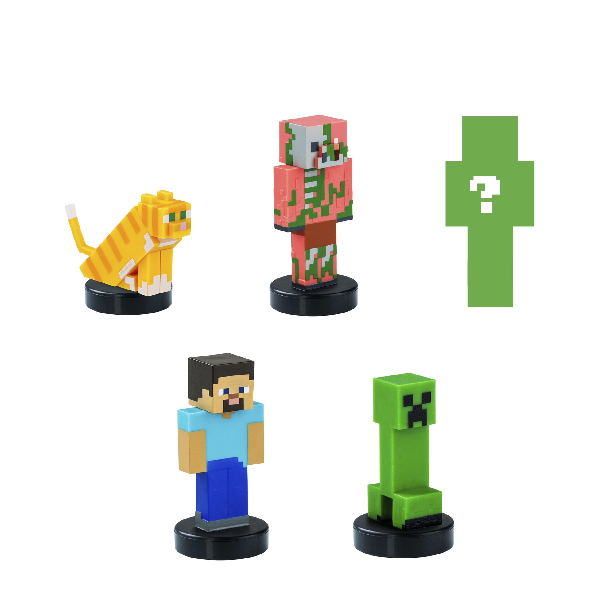 Pack 5 figuras 5 cm Minecraft Bizak modelos surtidos 7