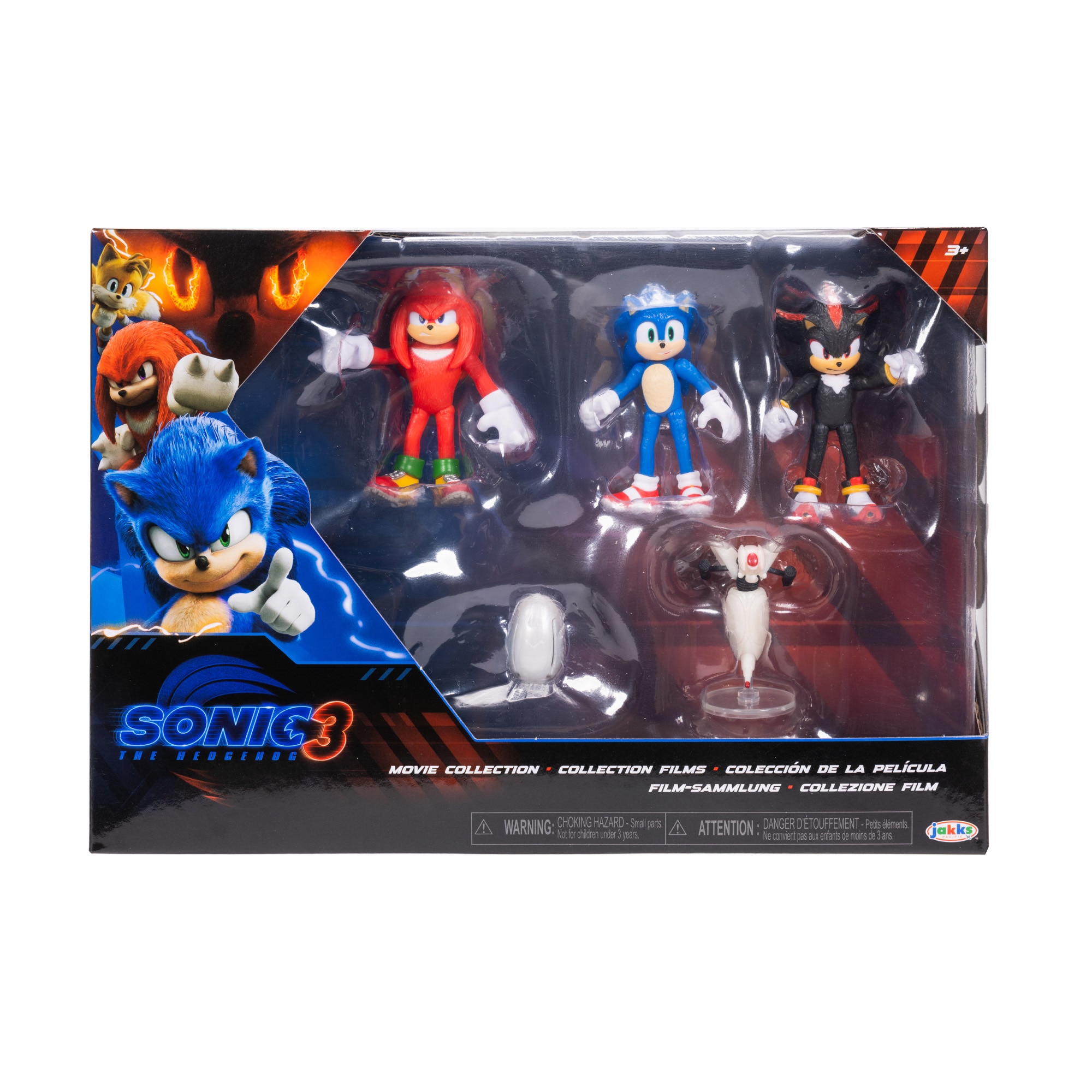 Imagen 0 de Multipack de 5 Figuras 6 cm Sonic 3 la Película, Serie 1 Jakks Pacific