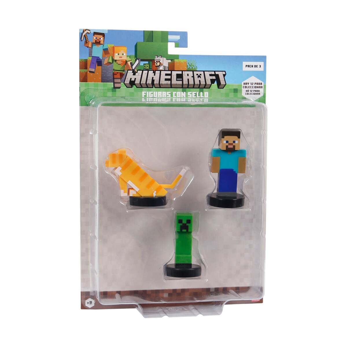 Pack 3 Figuras de 5 cm Minecraft - Modelos Sortidos 4