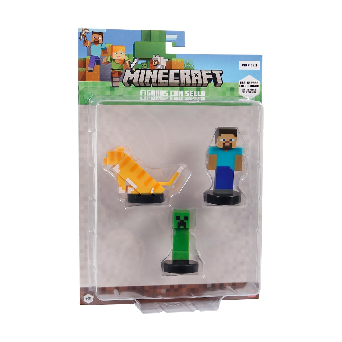 Pack 3 Figuras de 5 cm Minecraft - Modelos Sortidos 4
