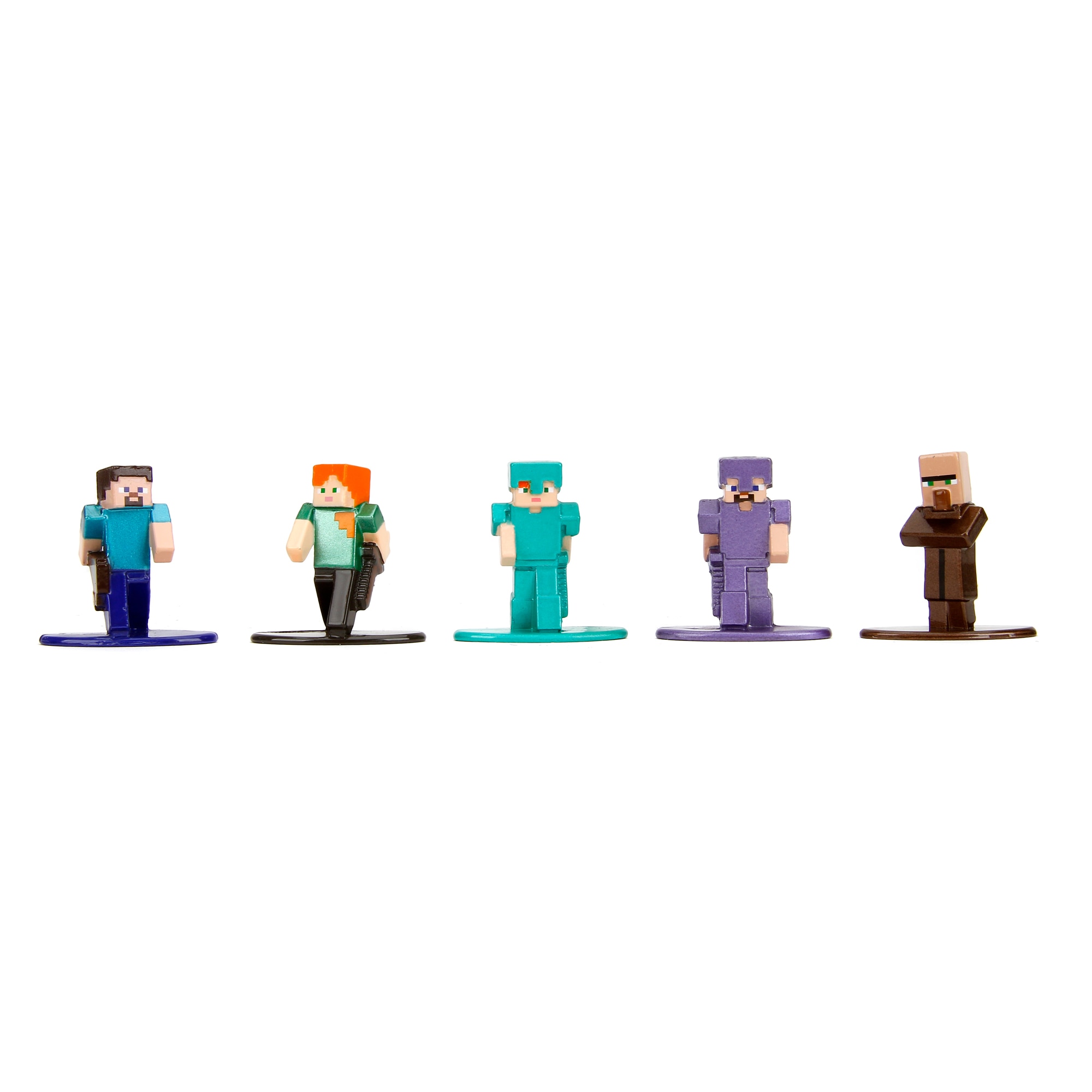 Figuras Nano Minecraft em Metal 4cm - Pack 18 Figuras 4