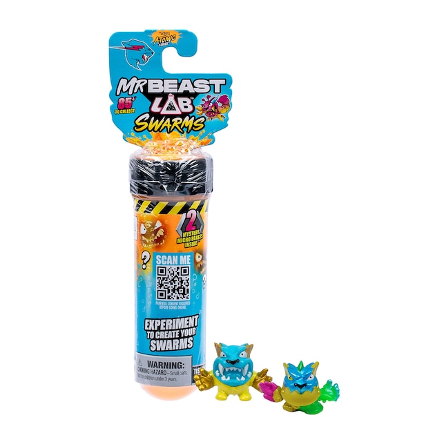 Pack 2 Figuras Swarms Test Tube Mr. Beast Lab modelos surtidos