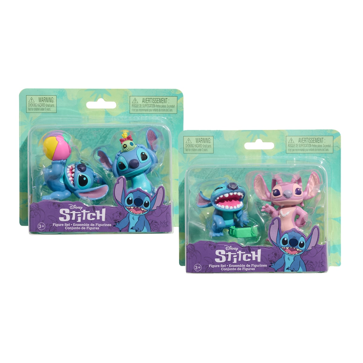 Imagen 0 de Pack 2 Figuras Stitch Disney Just Play Products modelos surtidos