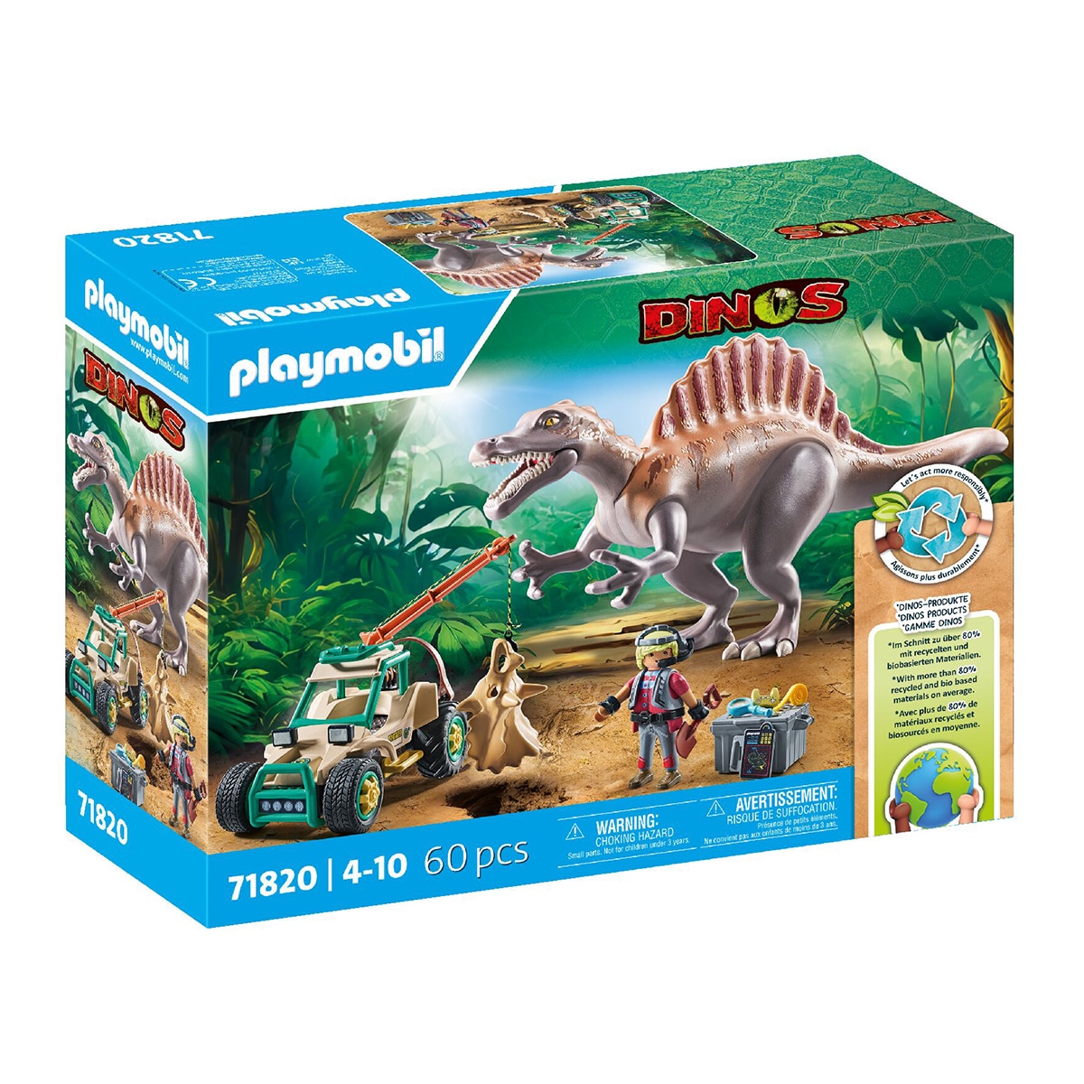 Playmobil – Ataque del spinosaurio Playmobil.