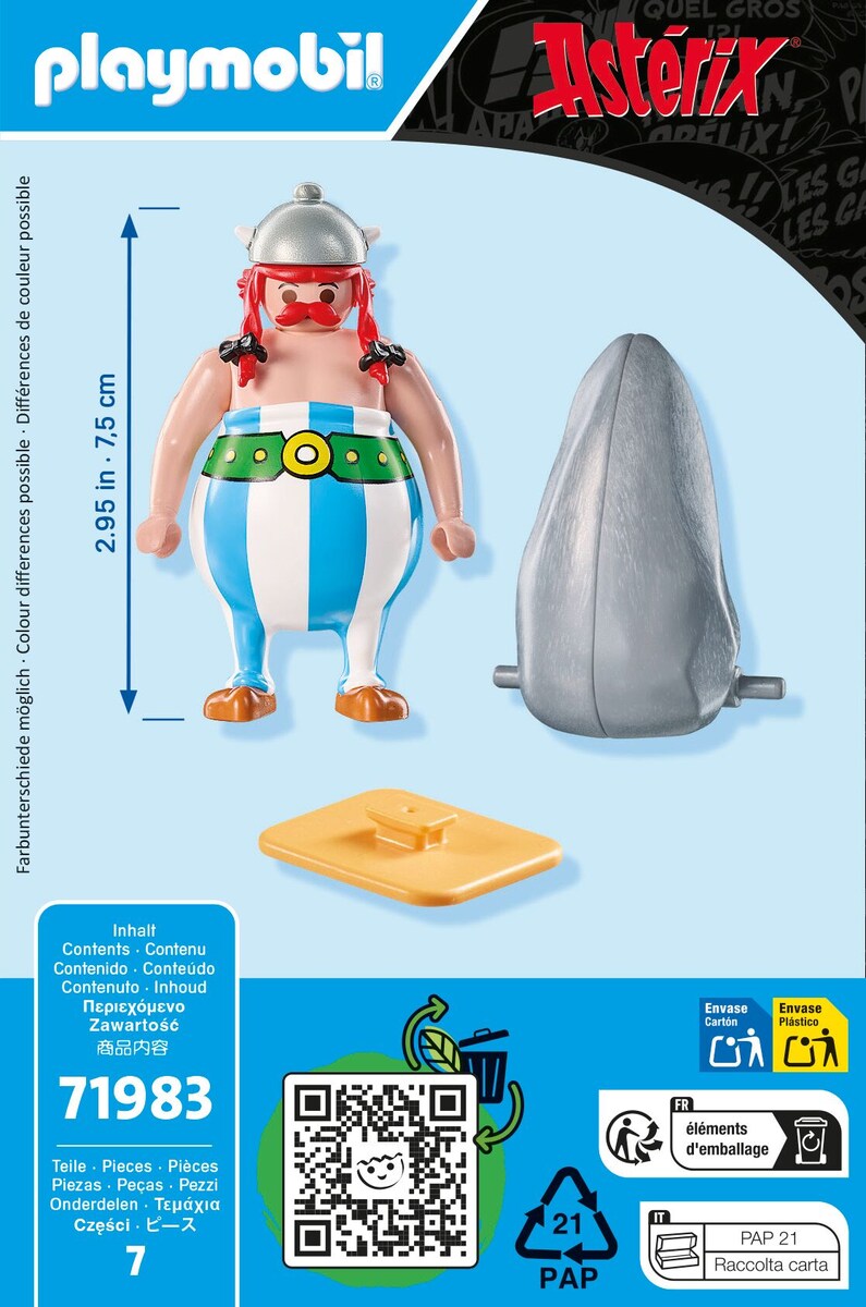 Obélix con menhir Playmobil Astérix · Playmobil · El Corte Inglés