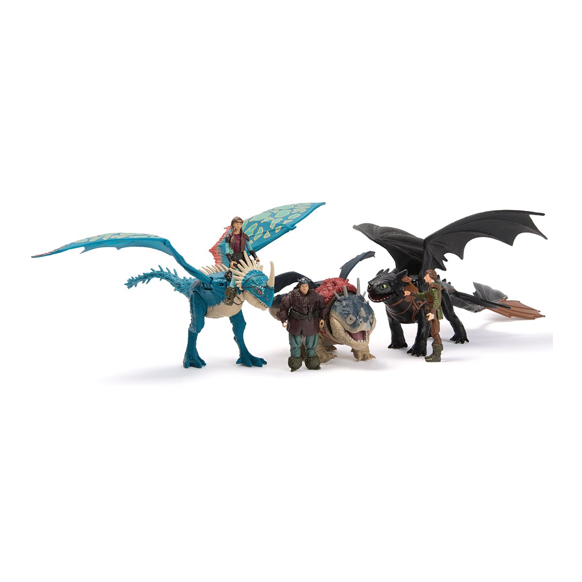 Imagen 0 de Set de figuras Dragones con Vikingo Cómo entrenar a tu dragón Spin Master
