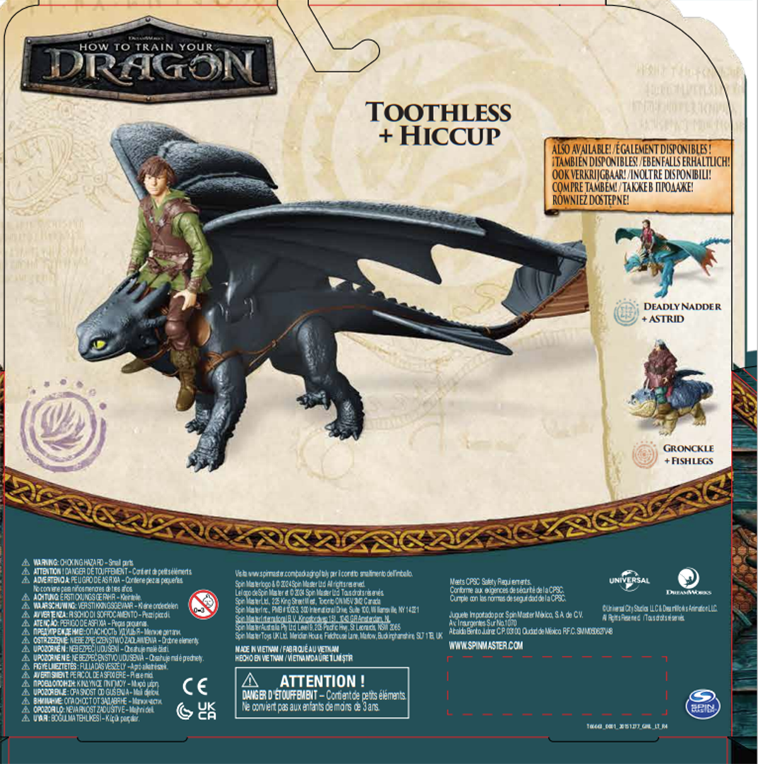 Set de figuras Dragones con Vikingo Cómo entrenar a tu dragón Spin Master 7