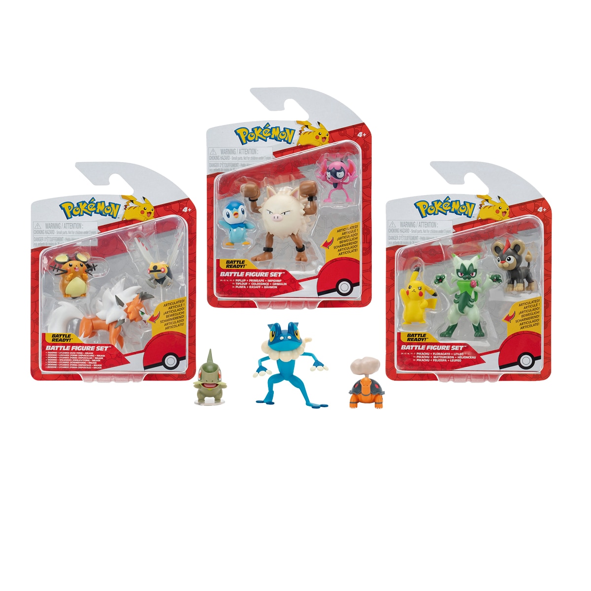 Imagem 0 de Pokemon Multipack 3 Figuras - Artigo Sortido. Envio realizado de forma aleatória