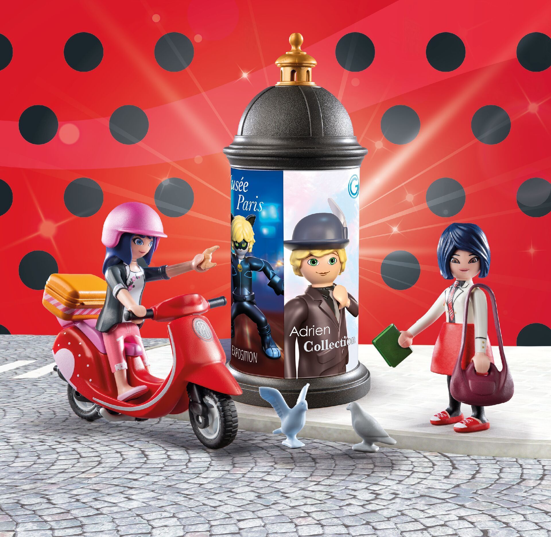 Miraculous: paseo en scooter por París Playmobil 2