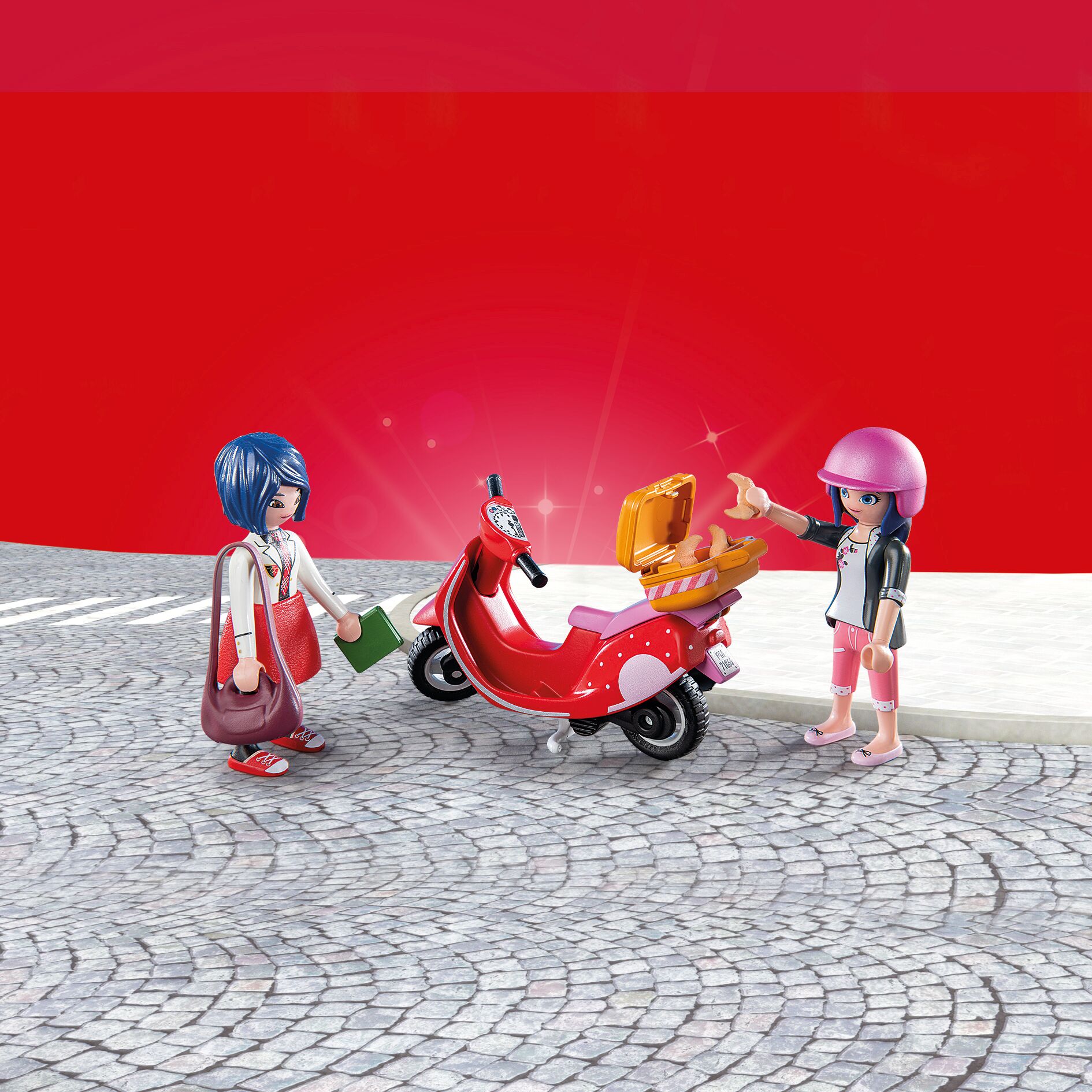 Miraculous: paseo en scooter por París Playmobil 6
