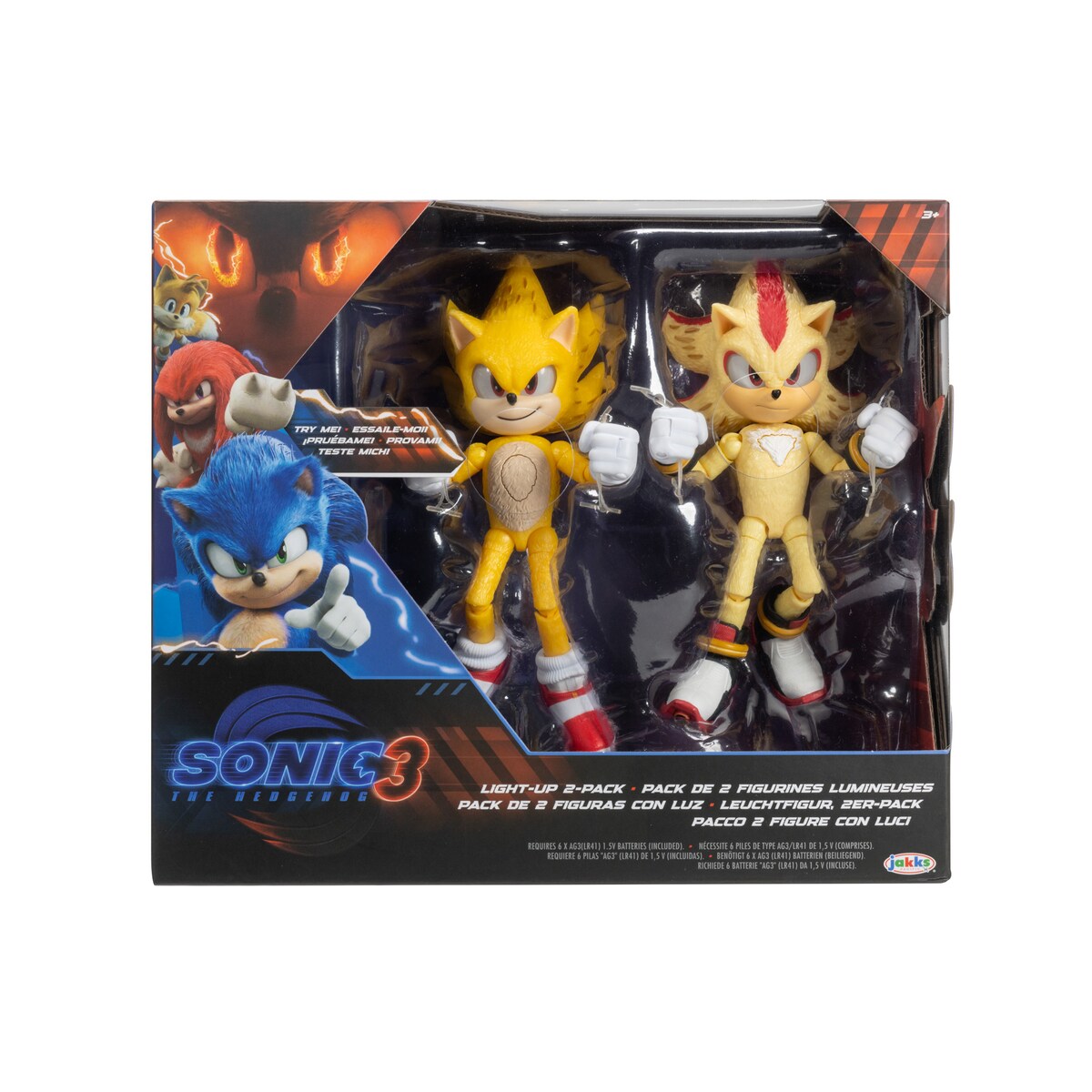 Pack Coleccionista Super Sonic y Super Shadow Sonic La Película
