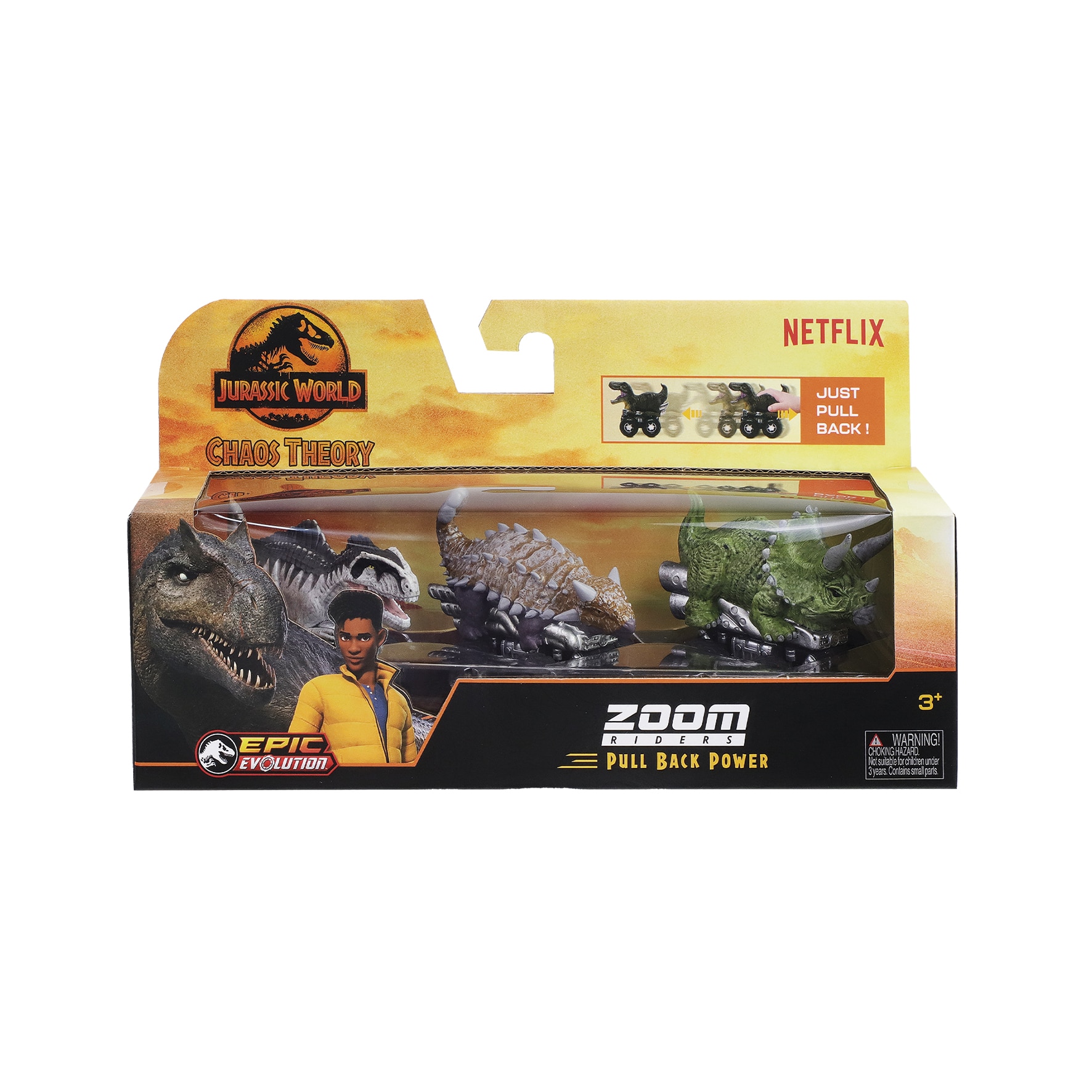 Pack 3 Zoom Riders Jurassic World modelos surtidos 2