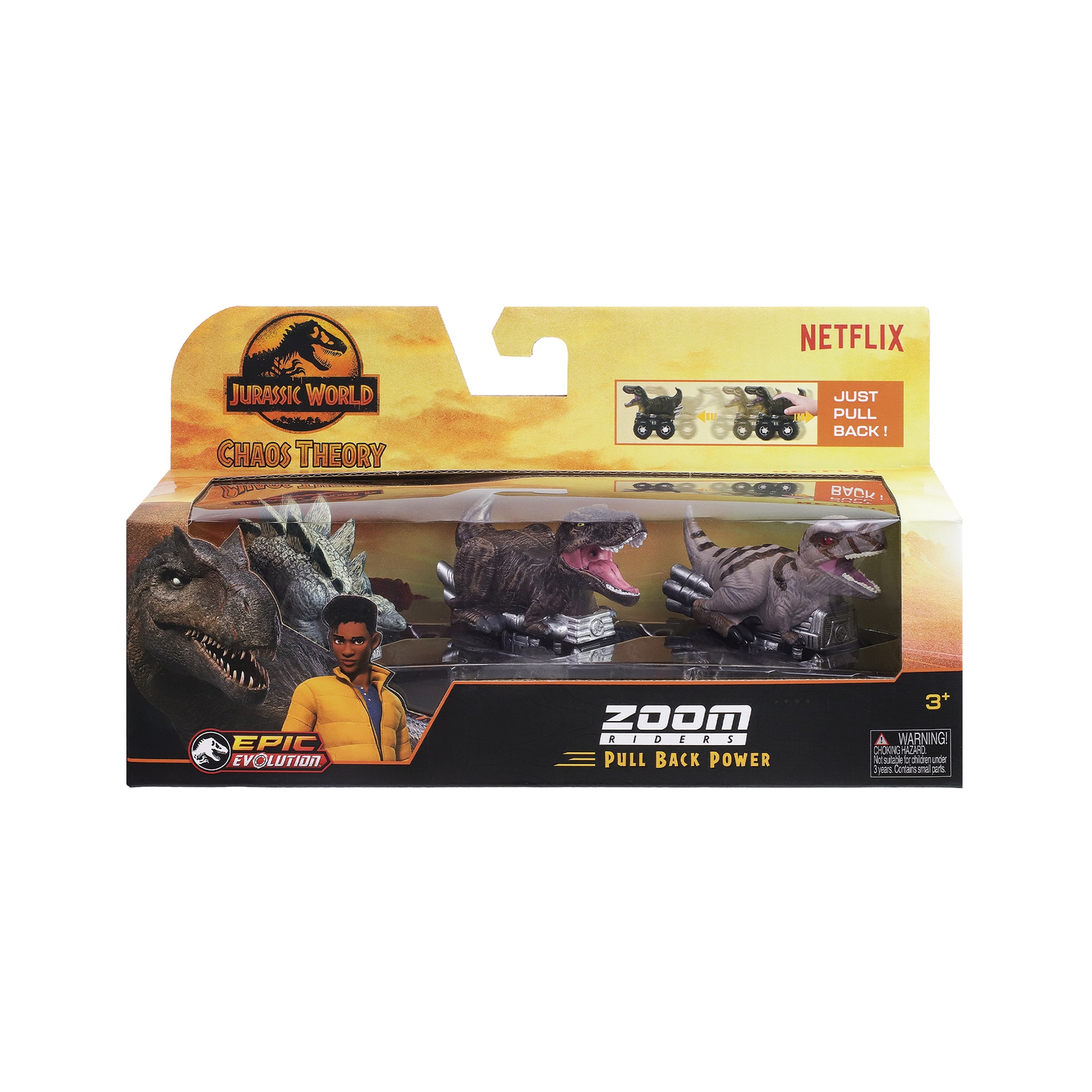 Pack 3 Zoom Riders Jurassic World modelos surtidos 4