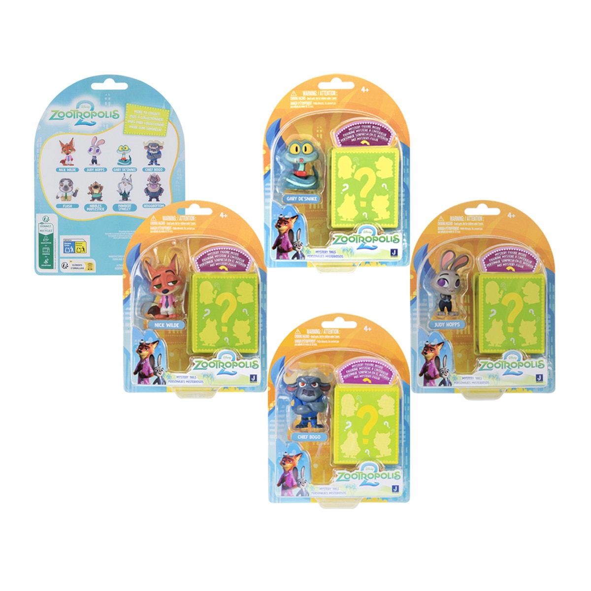 Imagen 0 de Zootropolis Pack 2 Figuras 5 cm Mystery Tails Surtido