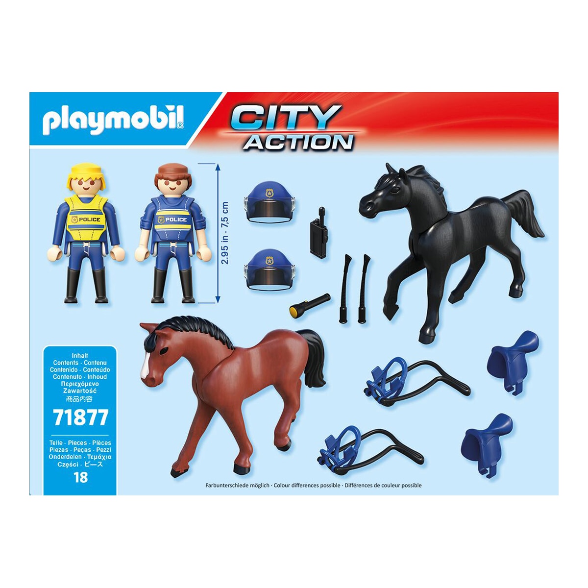 Escuadrón policial a caballo Playmobil 3
