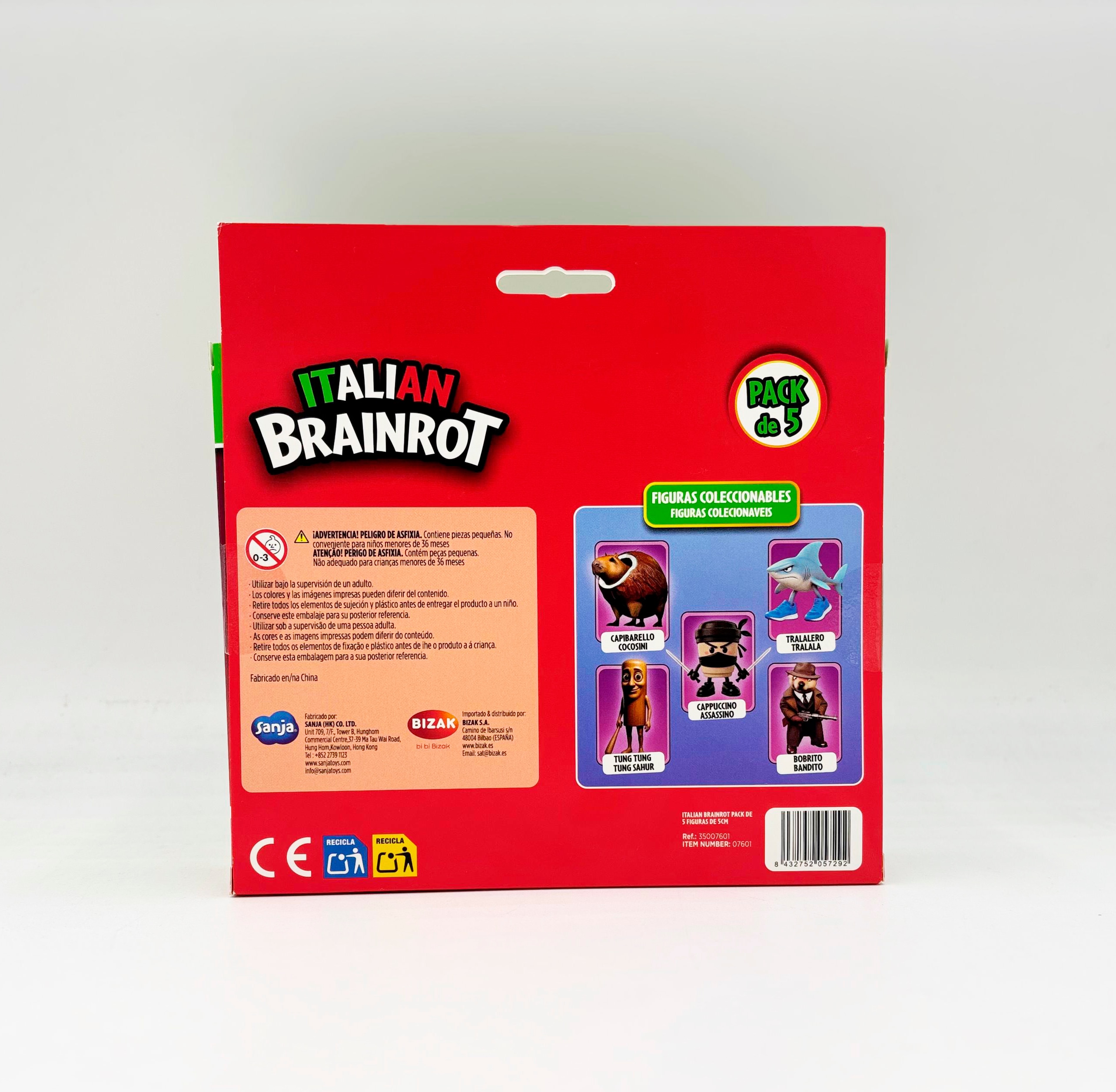 Conjunto de 5 figuras Italian Brainrot de 5 cm 5