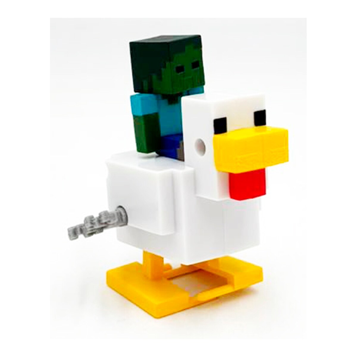 Figura coleccionable bebé zombie y jinete avícola con movimiento Minecraft Bizak 5