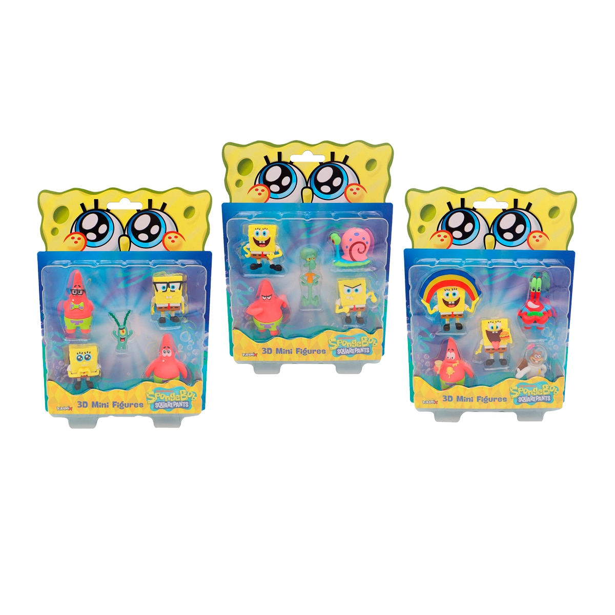 Imagen 0 de Figuras coleccionables pack de 5 figuras en blister Bob Esponja Bizak
