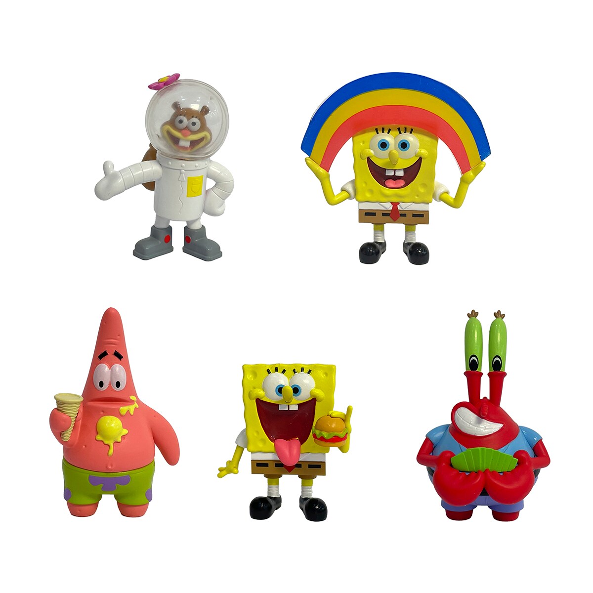 Figuras coleccionables pack de 5 figuras en blister Bob Esponja Bizak 4