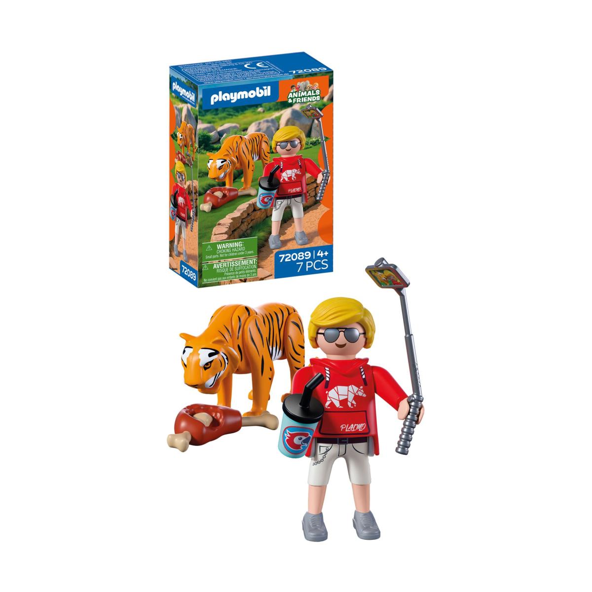Zoo Tigre y visitante Playmobil 2