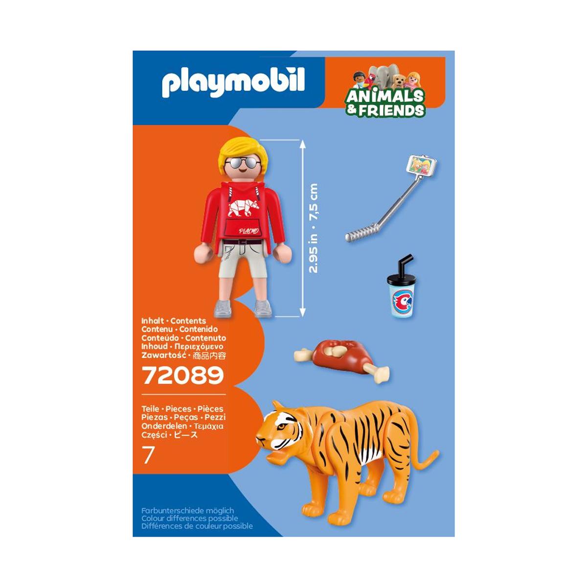 Zoo Tigre y visitante Playmobil 3
