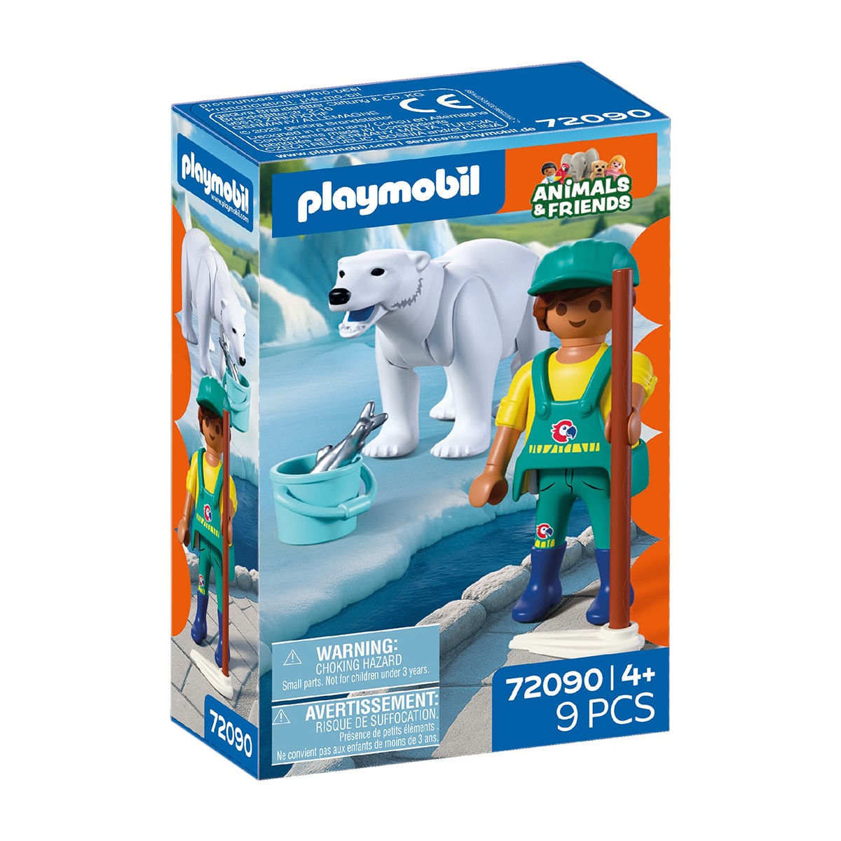 Imagen 0 de Zoo Oso polar y cuidador Playmobil